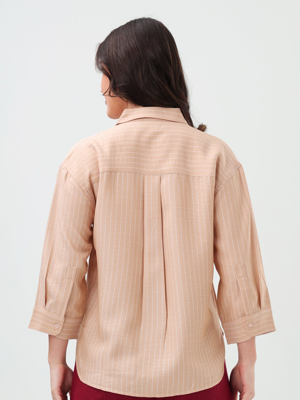 Blush Stripe Relaxed Shirt