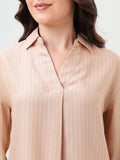 Blush Stripe Relaxed Shirt