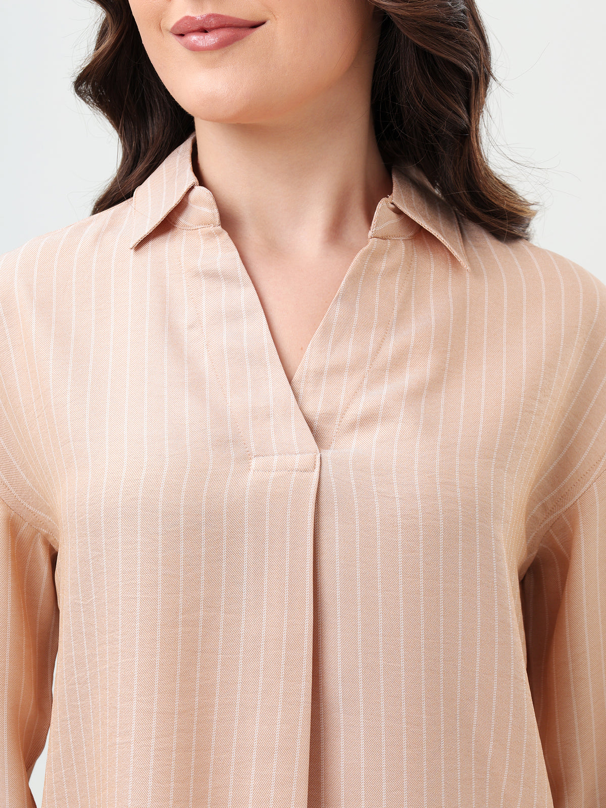 Blush Stripe Relaxed Shirt